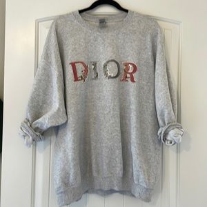 “DIOR” Patch Sweatshirt